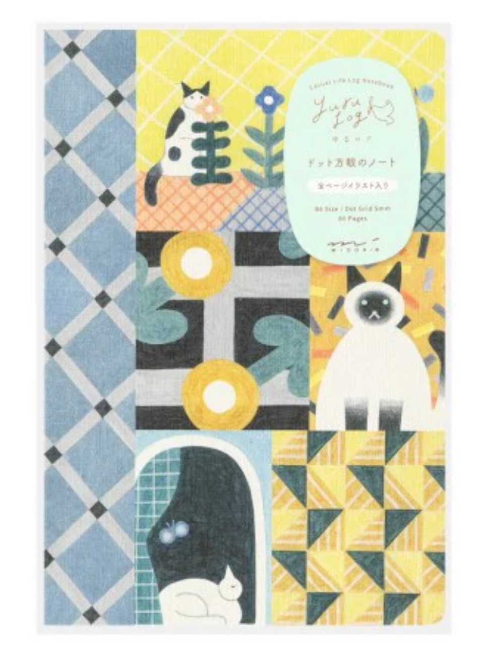 Yuru Log Notebook - Cat - B6
