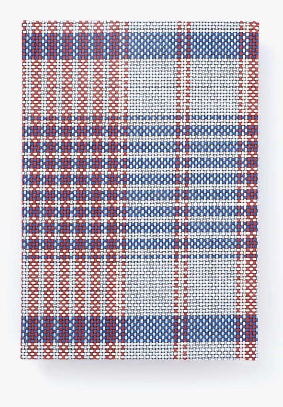 A5 notebook - Bishu red plaid