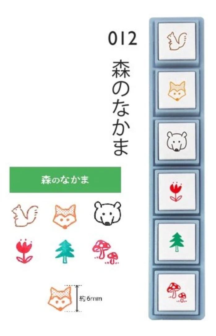 Stamps Pochip-Pick! Forest Nakama