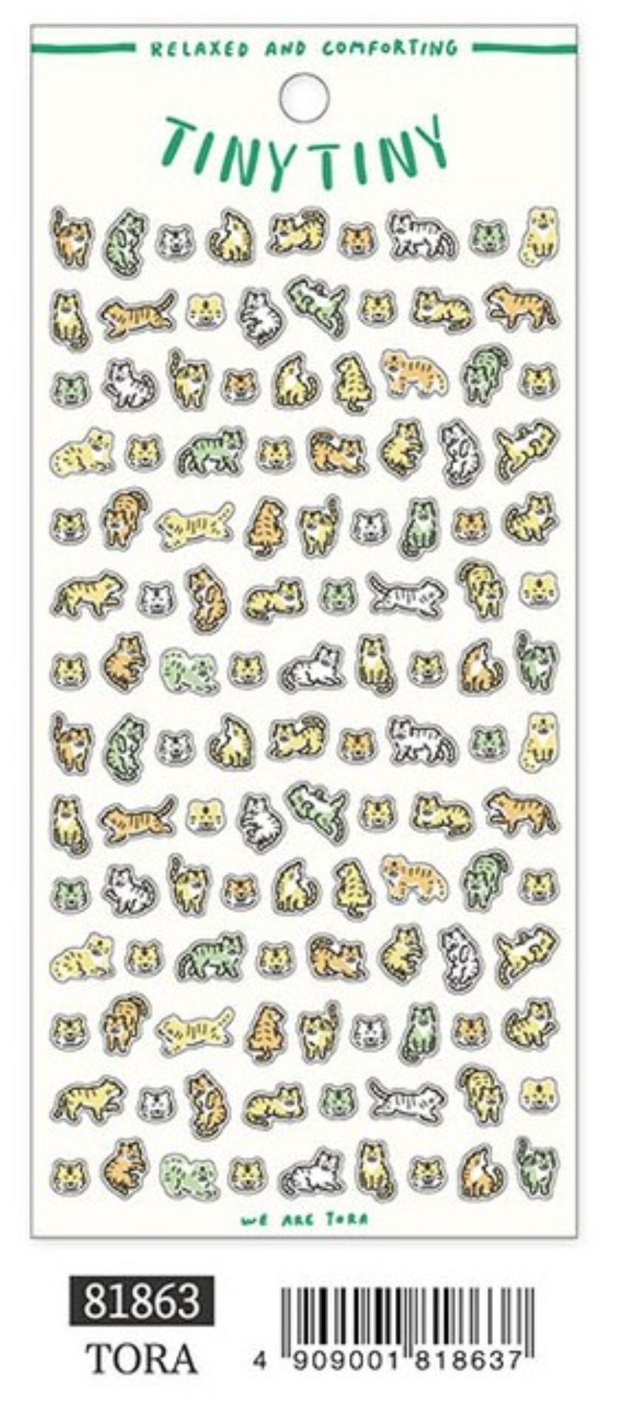 Tiny Tiny Tora Sticker Sheet