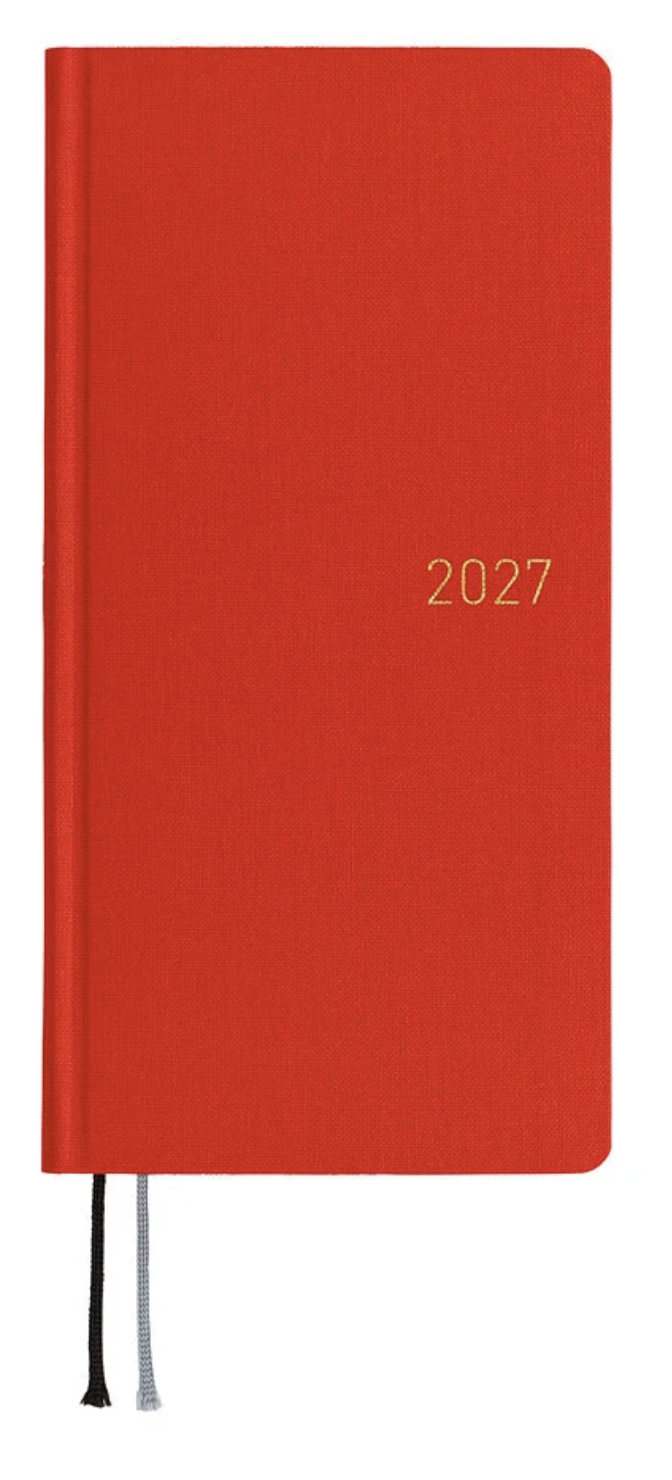 Colors: Poppy Red - Hobonichi Techo Weeks Mega