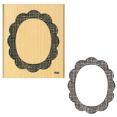 I Heart Stamp Flower Frame Stamp