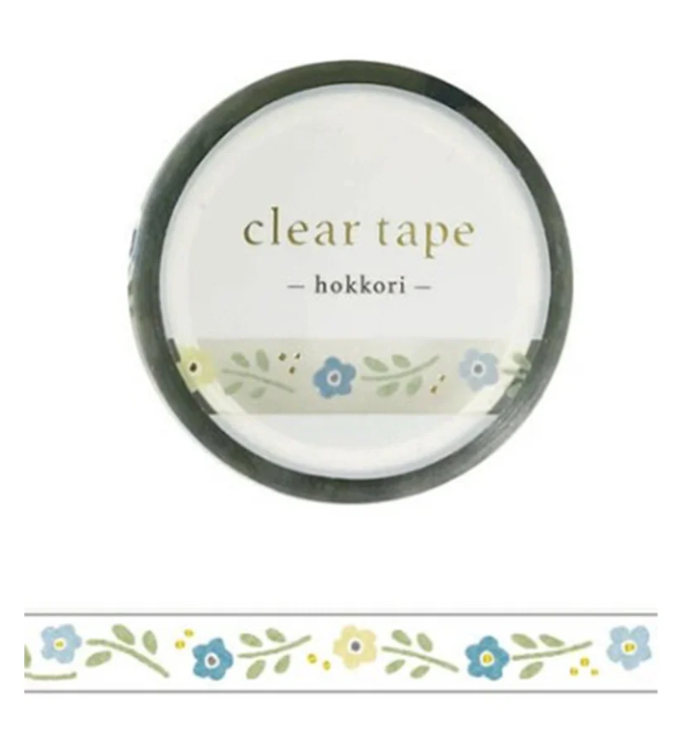 Mind Wave Washi Tape Clear Foil Stamped 7mm Width Hokkori Hana 2