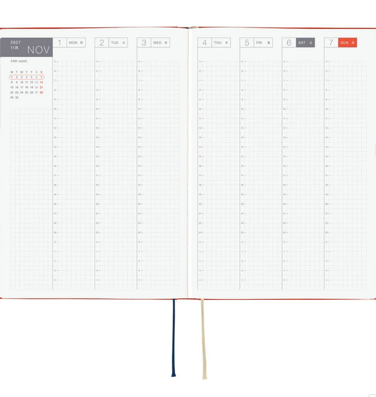 Hobonichi A5 Hon - Yumi Kitagishi: White Cat and Rabbit’s Tea Room