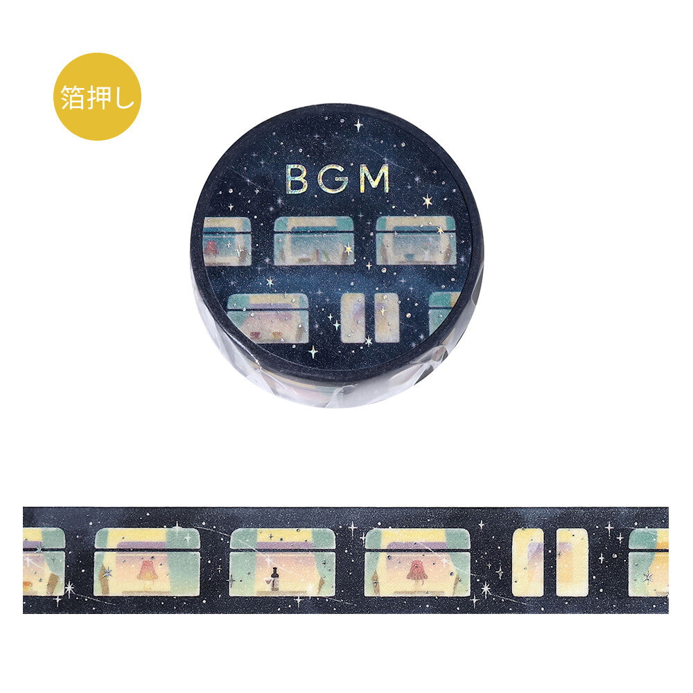 BGM Washi Tape - Sleeping train among the stars