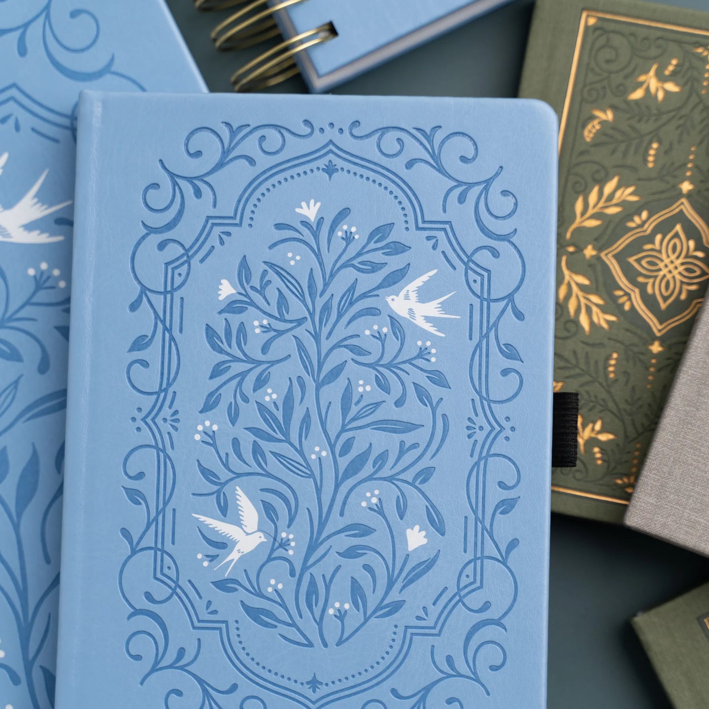 Song Bird Notebook in Blue