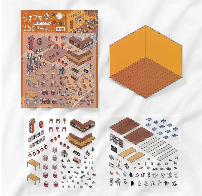 Sticker Diorama - Sushi