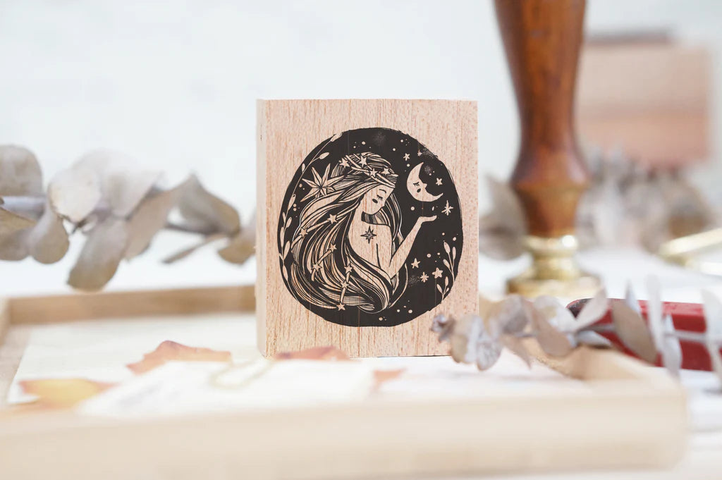 Black Milk Project - Moonlady Rubber Stamp (Whimsical Portraits)