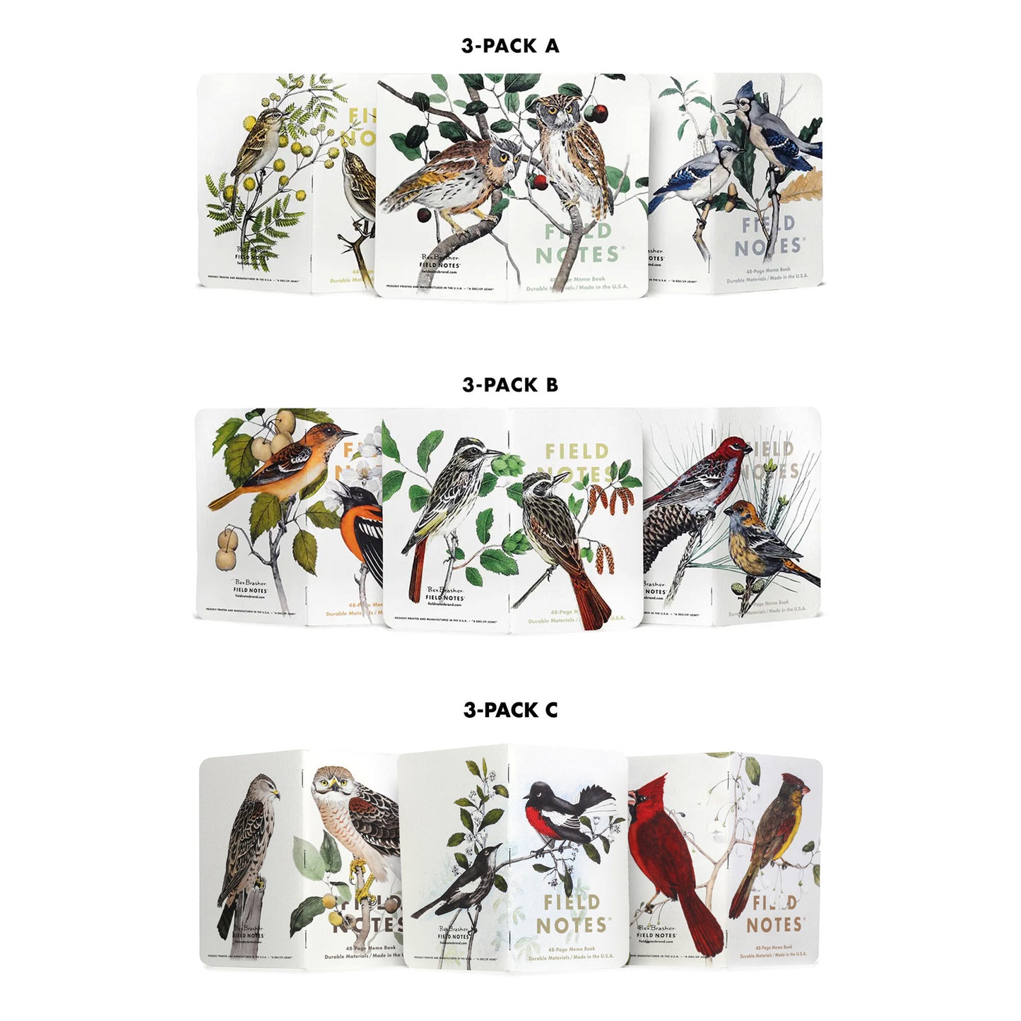 Birds and Trees of North America - Pack C