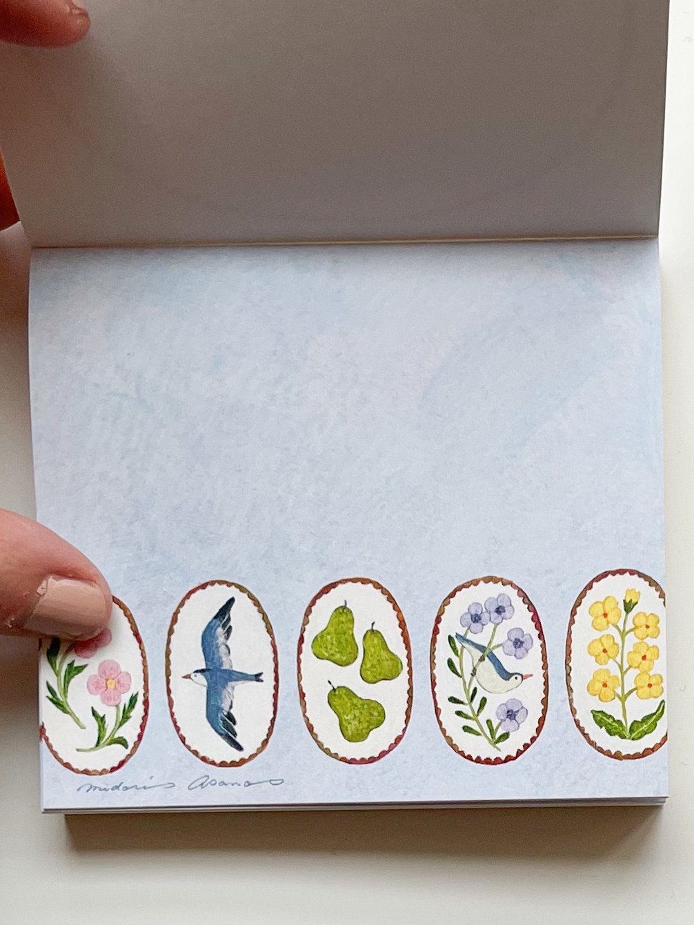 Bird Song Square Memo Pad