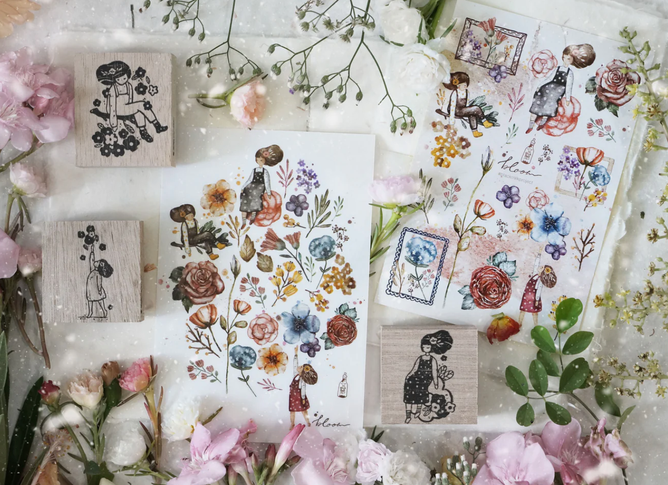 Black Milk Project - Miss Bo Rubber Stamp (Bloom Series)