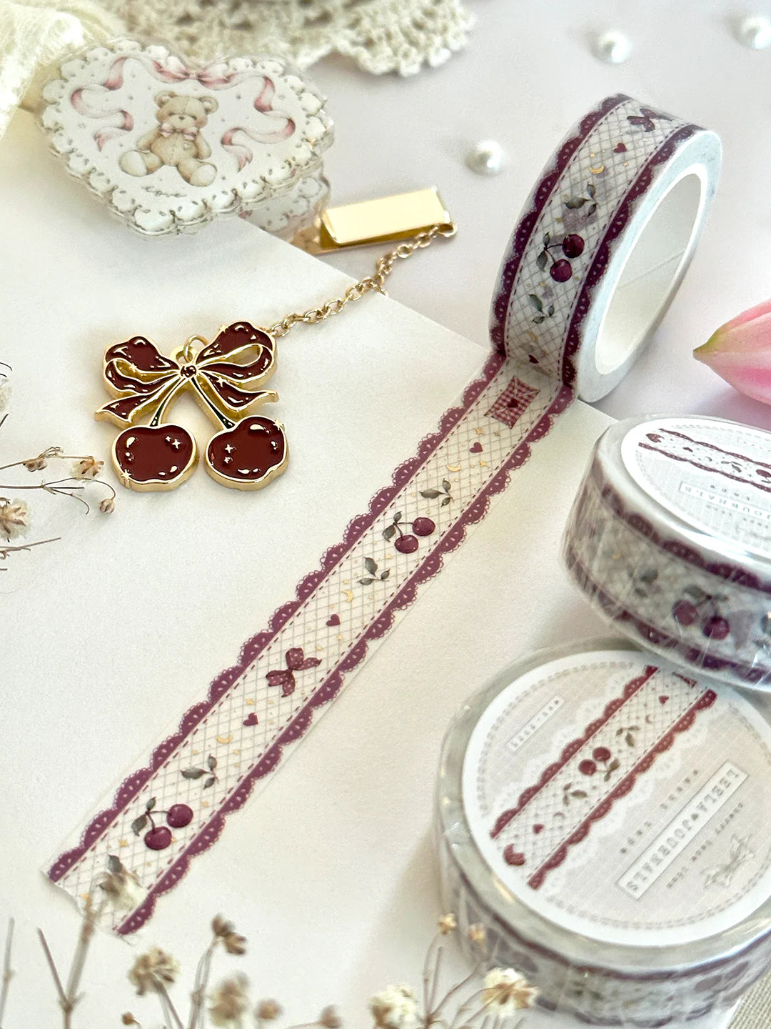 Cherry Lace Washi Tape