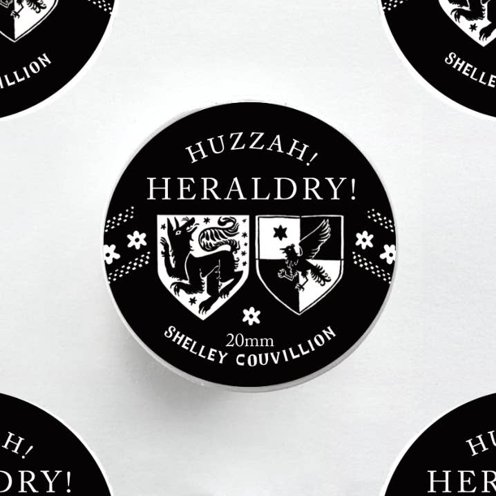 Huzzah Heraldry Washi Tape | Medieval Flag Banner Washi