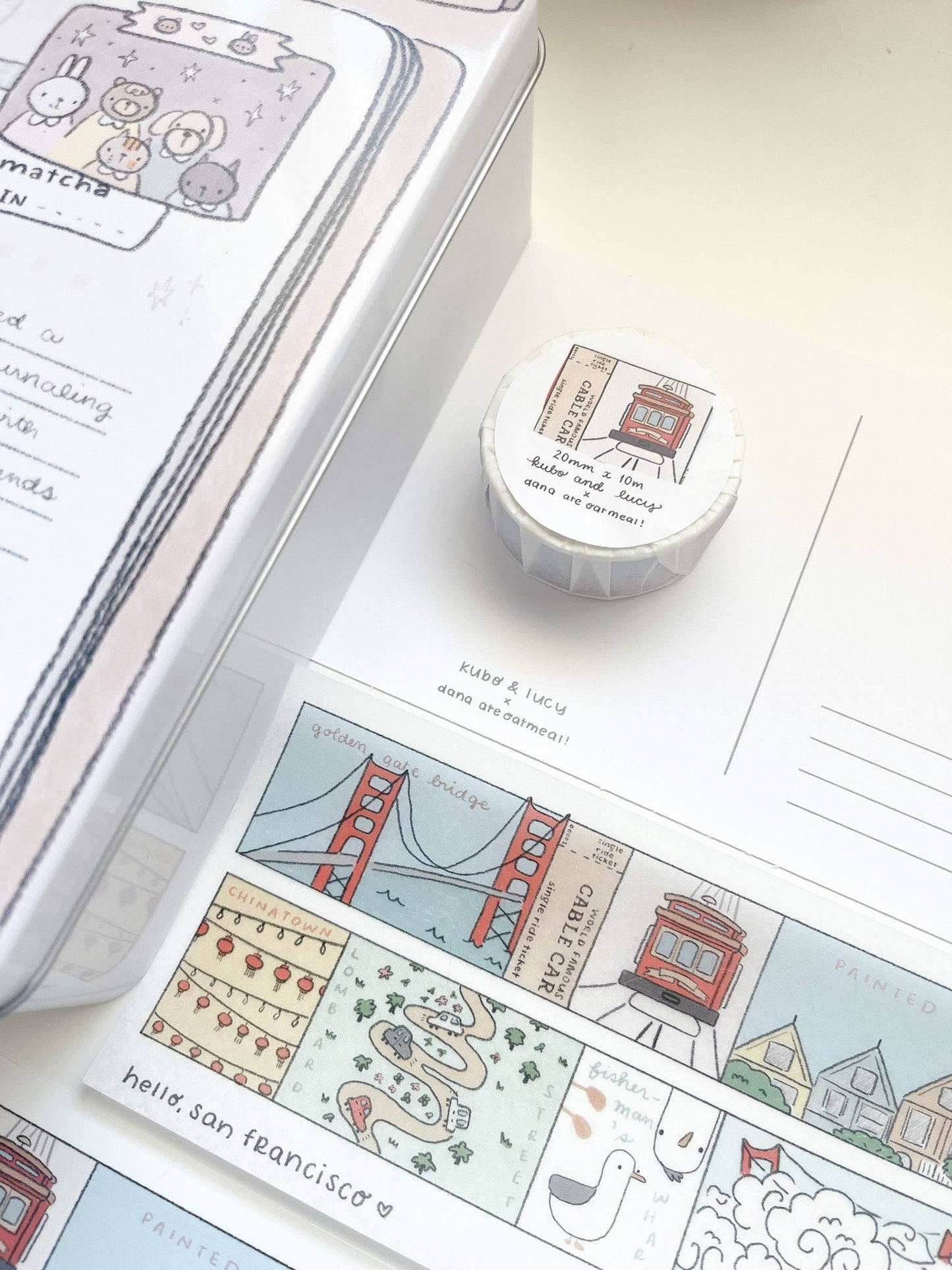 Kuboandlucy x Dana ate Oatmeal | Cable Car | San Francisco Washi Tape