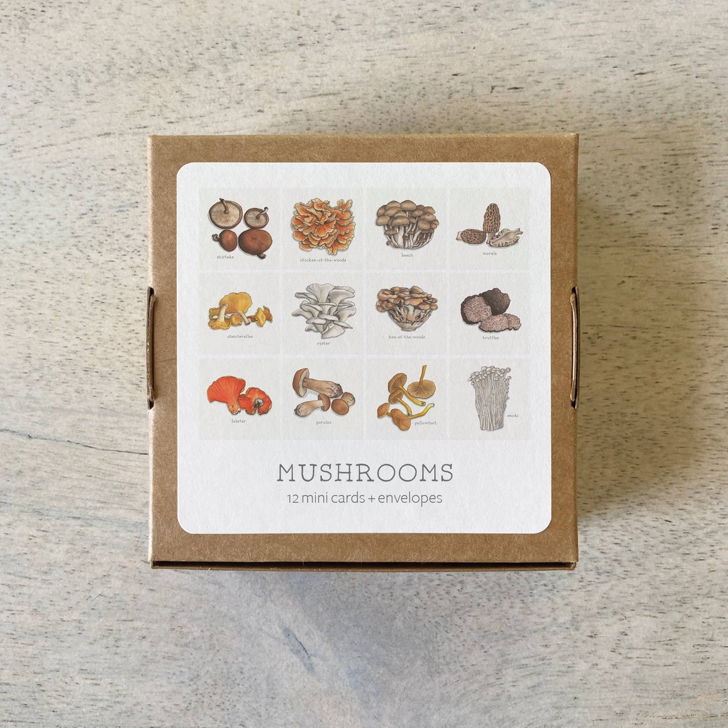 Mini Cards Set / Mushrooms