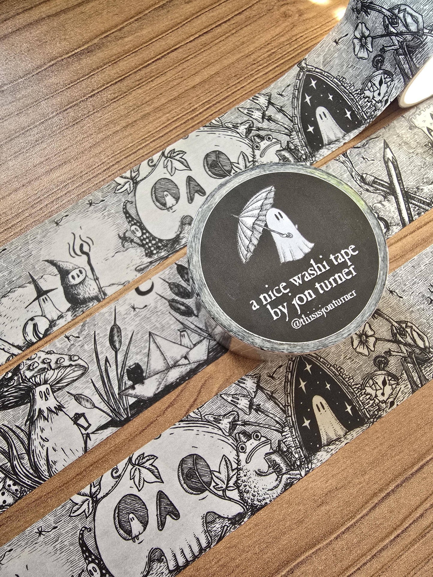 Infinite Oddities Extra Wide Spooky Fantasy Washi Tape
