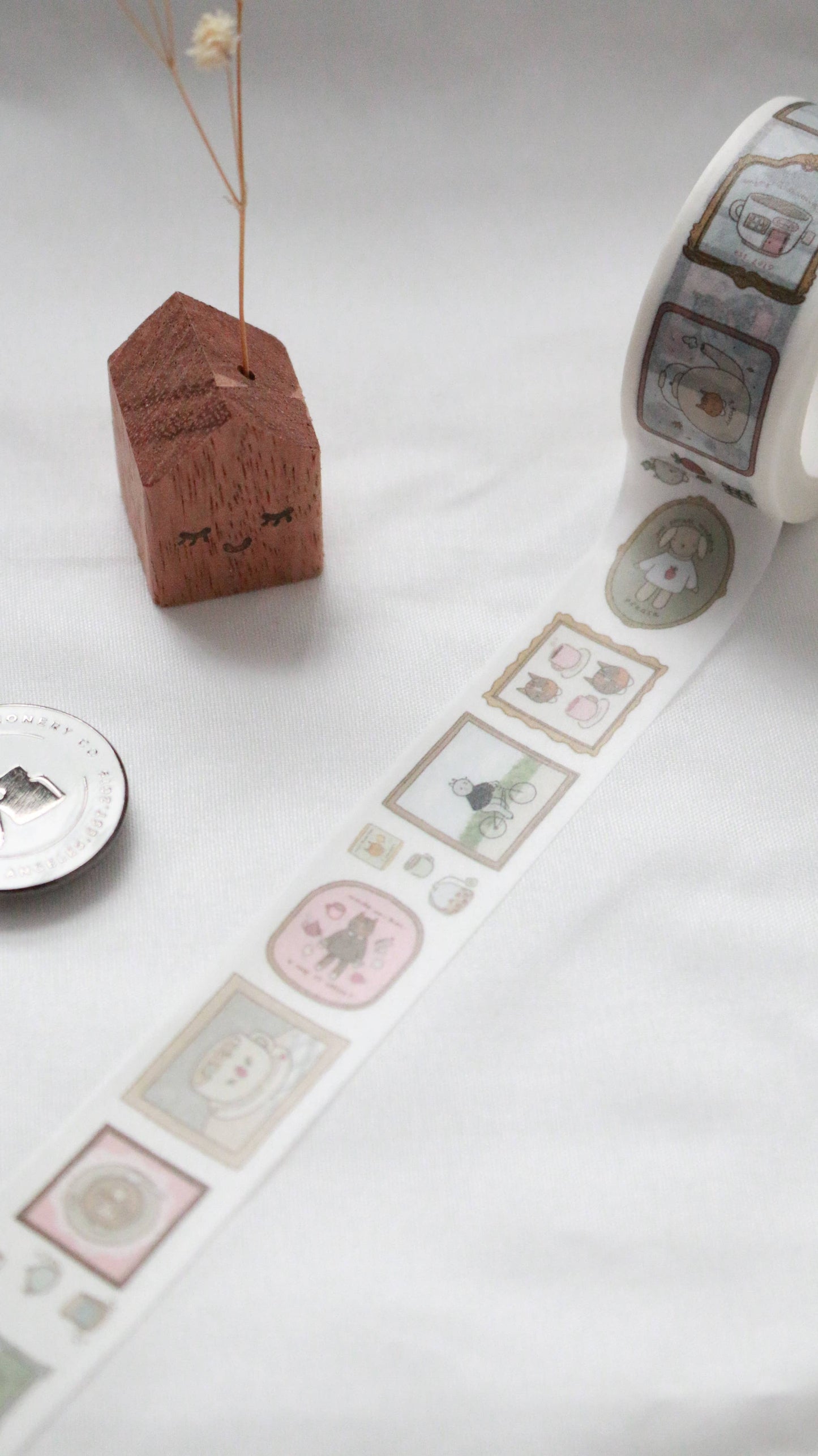 Kuboandlucy x Dana Ate Oatmeal Saturday at the Cafe 20mm Washi Tape