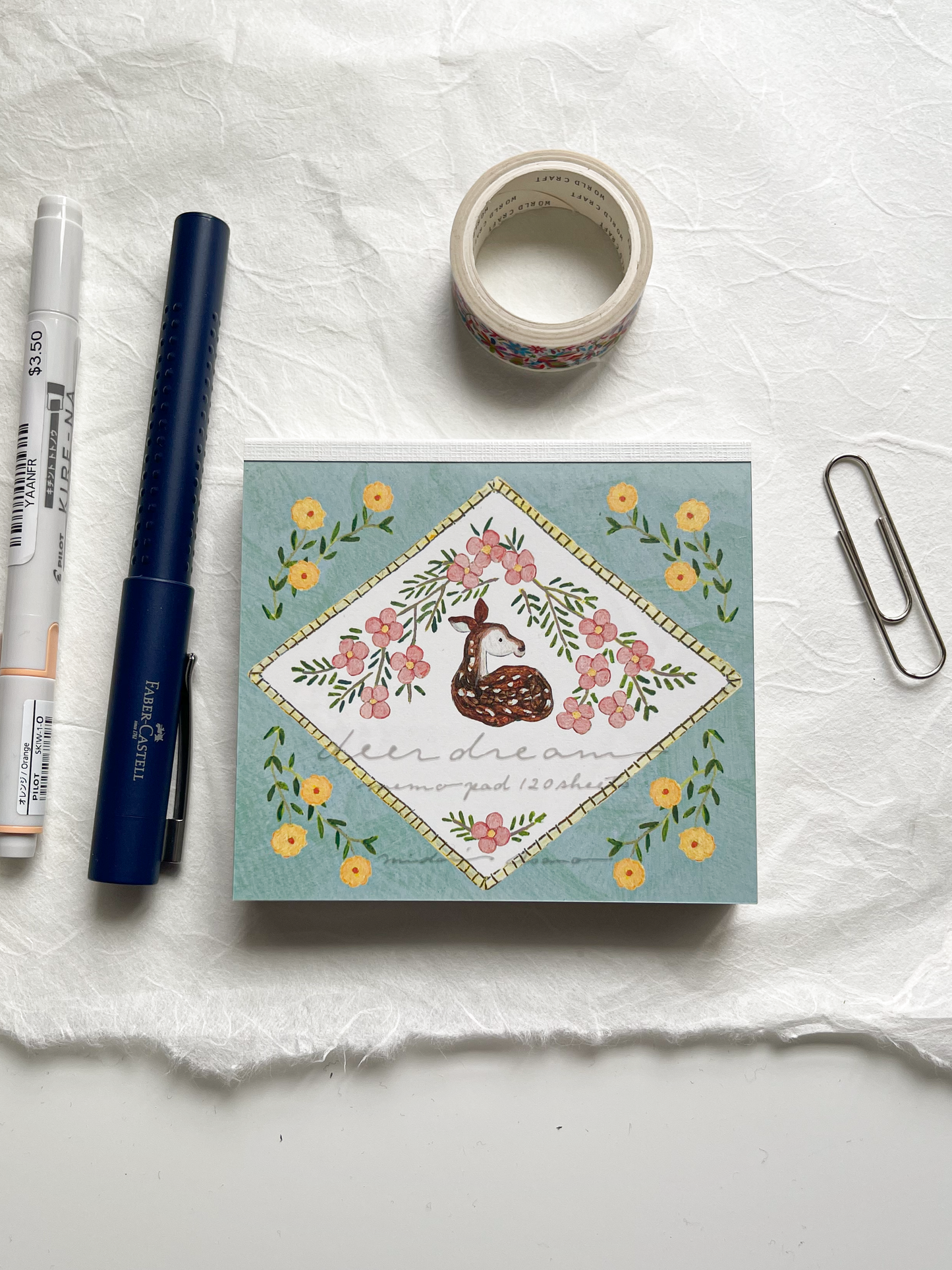 Deer Dream Square Memo Pad
