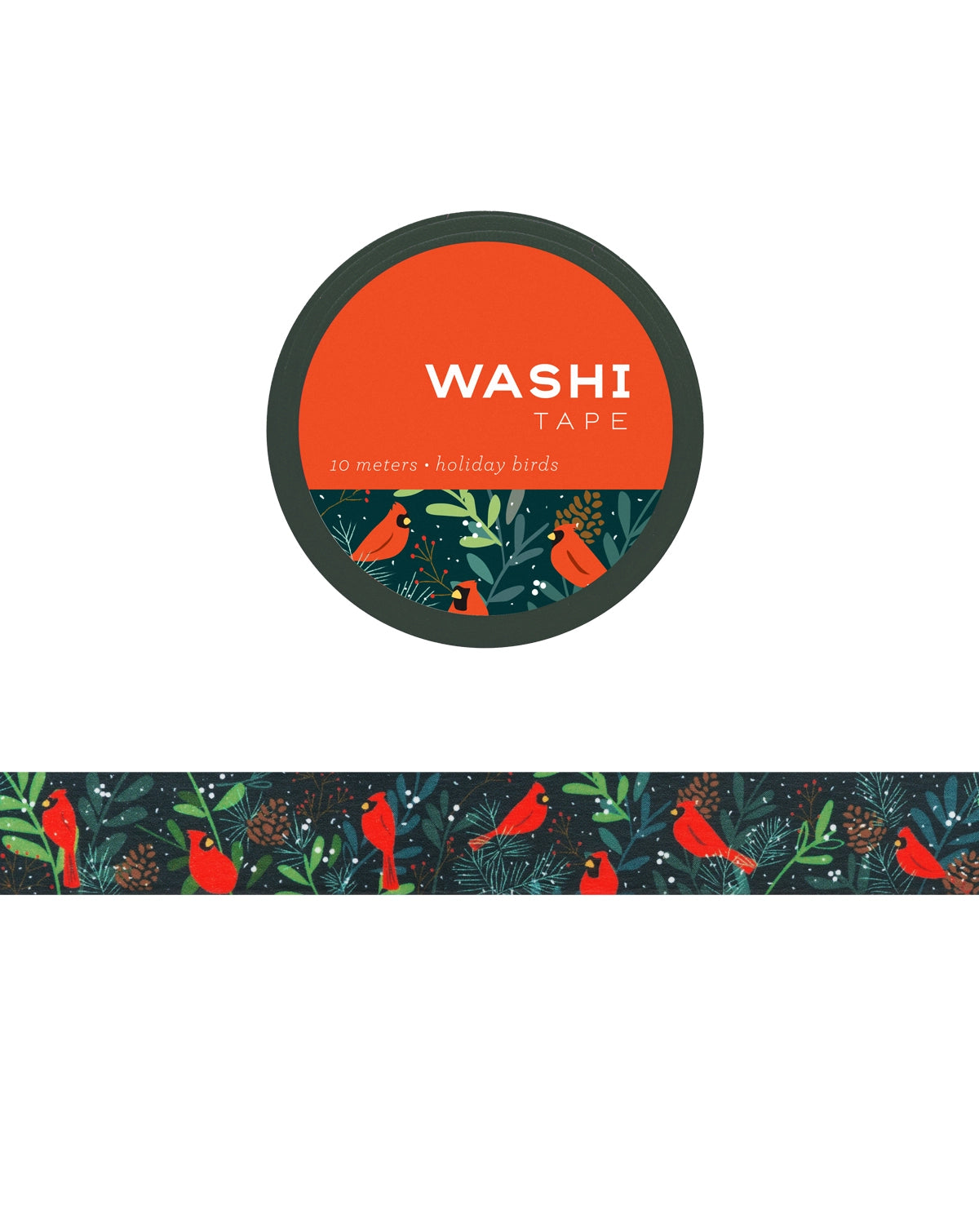 Holiday Bird Washi Tape