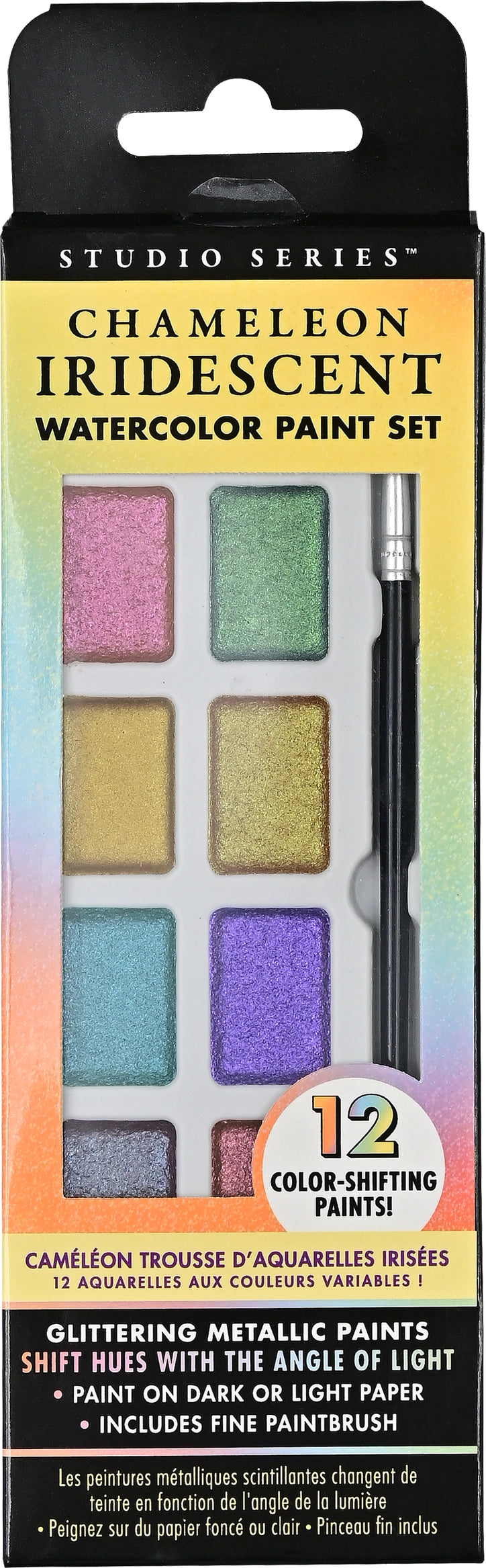 Studio Series Chameleon Iridescent Watercolor Paint Set (12 Colors)
