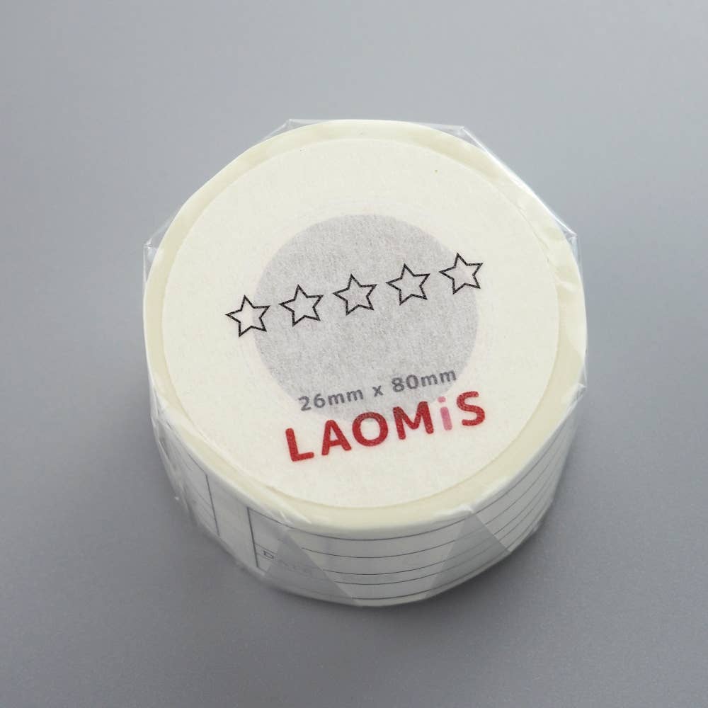 LAOMiS 5 Star Multi-Purpose Rating Writable Washi Stickers