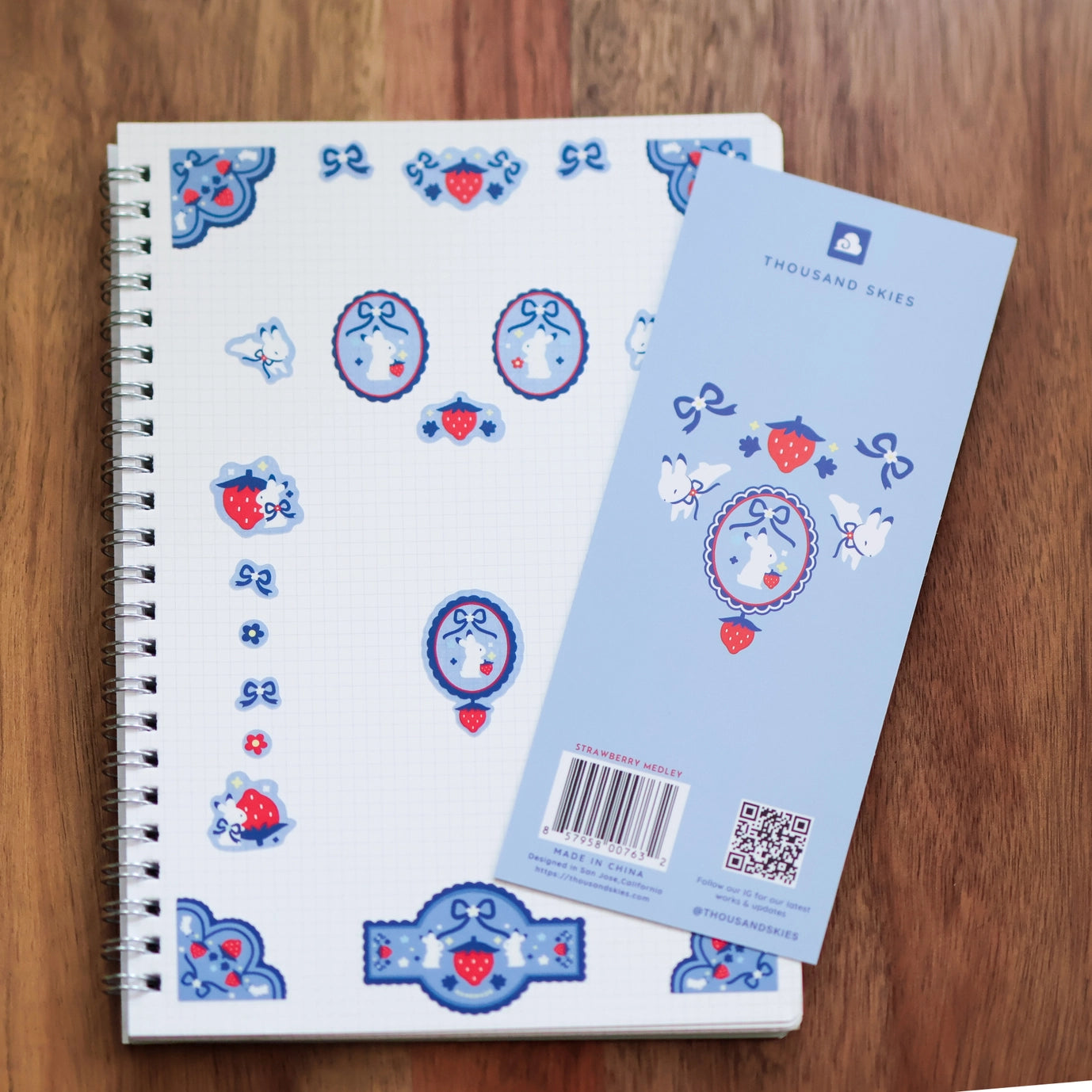 Strawberry Medley - Sticker Sheet (Clear)