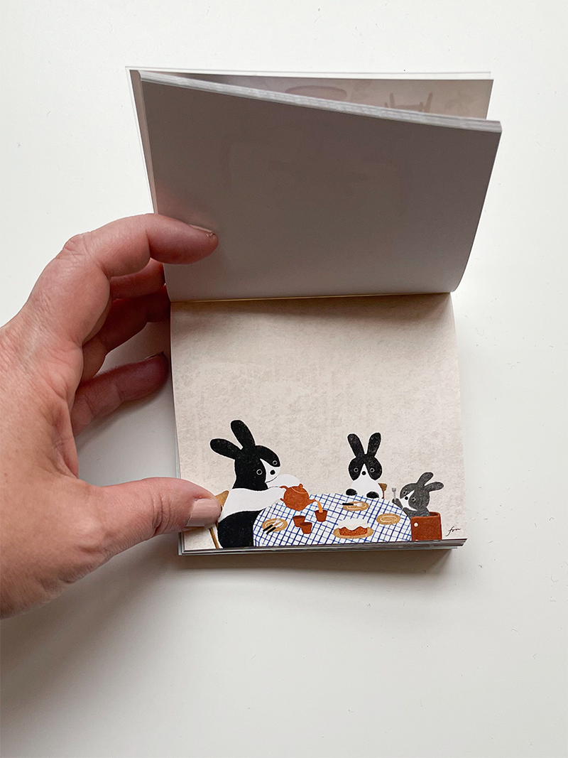 Tea Time Square Memo Pad