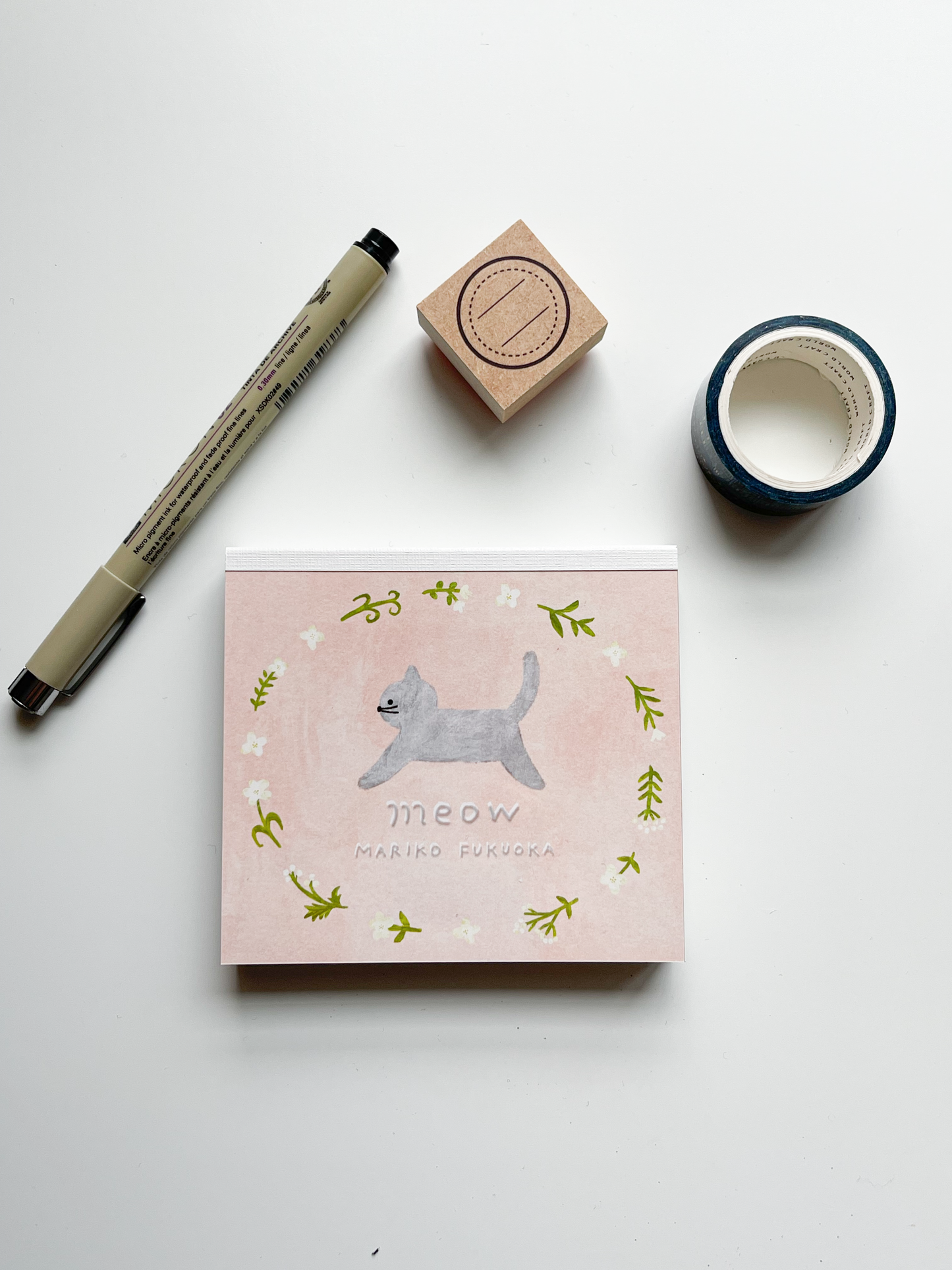 Meow Square Memo Pad