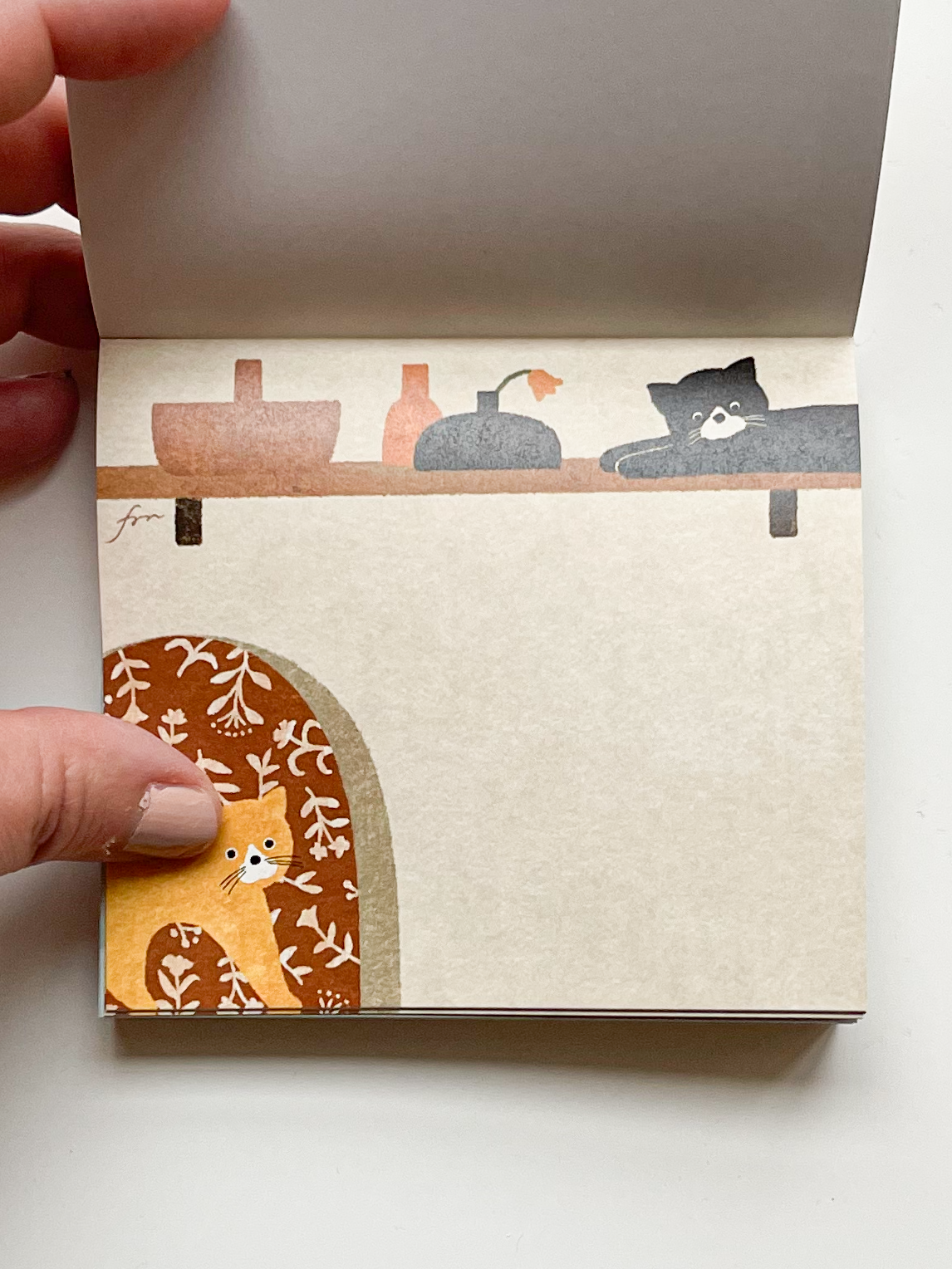 Meow Square Memo Pad