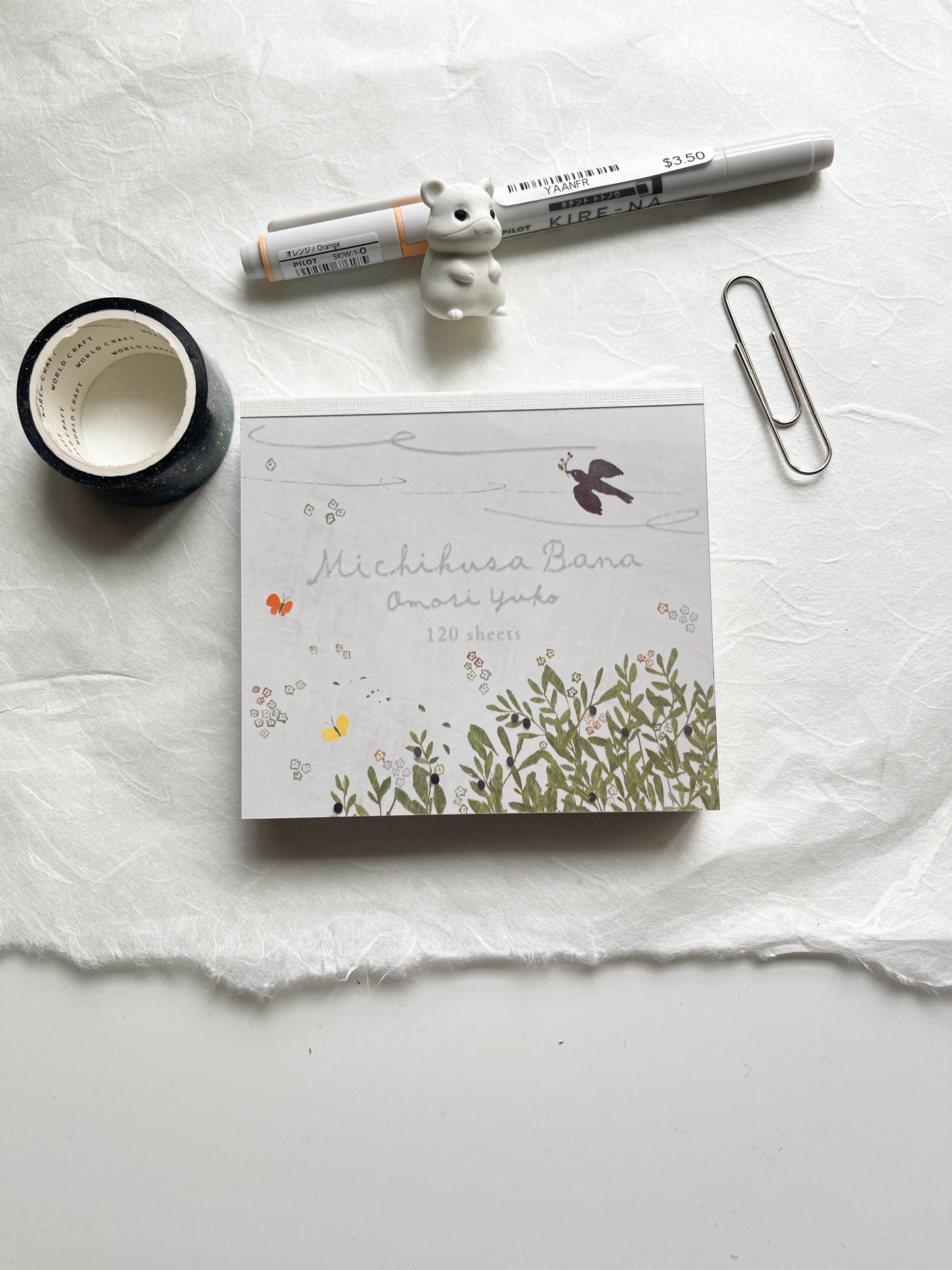 Michikusa Bana Square Memo Pad