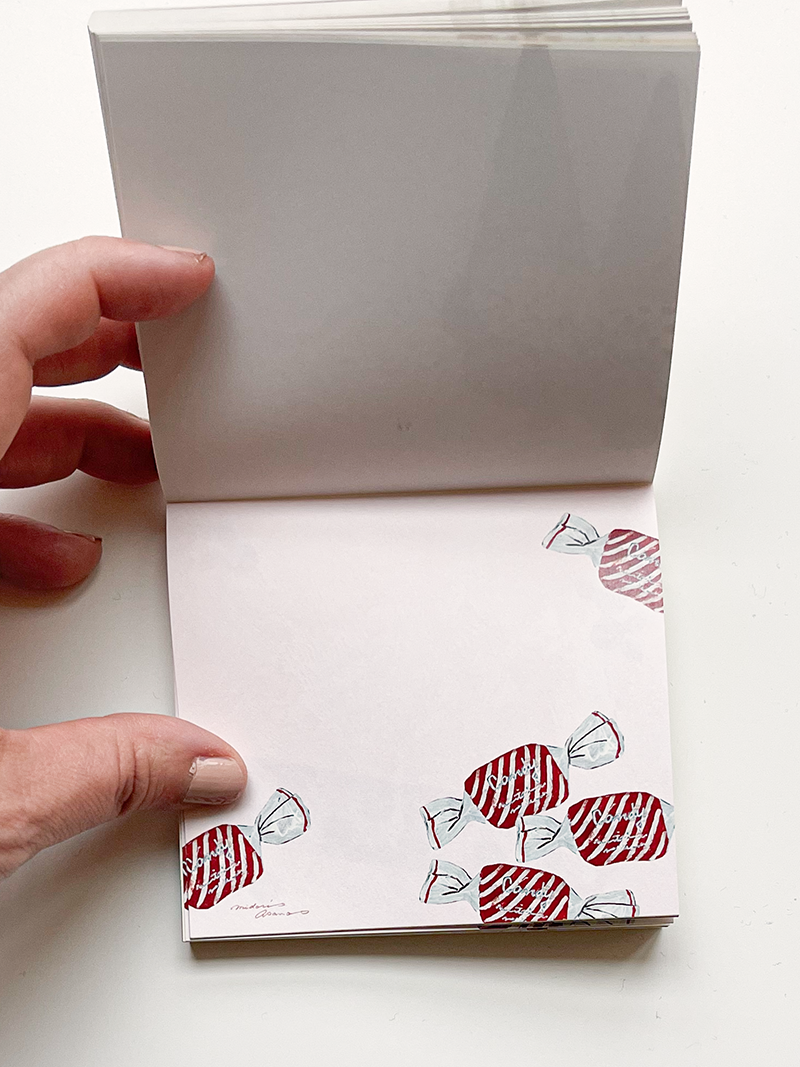 Three O'Clock Square Memo Pad