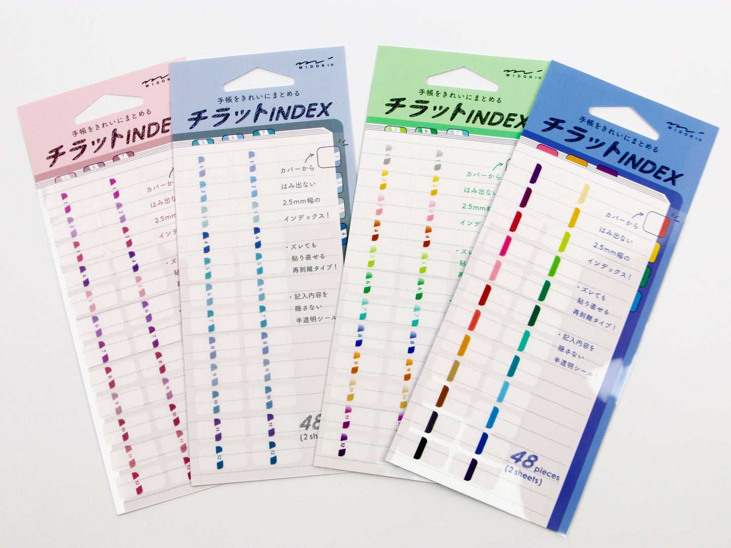 Midori Chiratto Number Color Index Labels