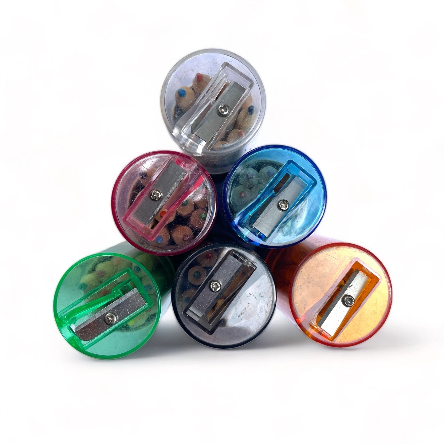 Colored Pencil Set In Tube With Sharpener