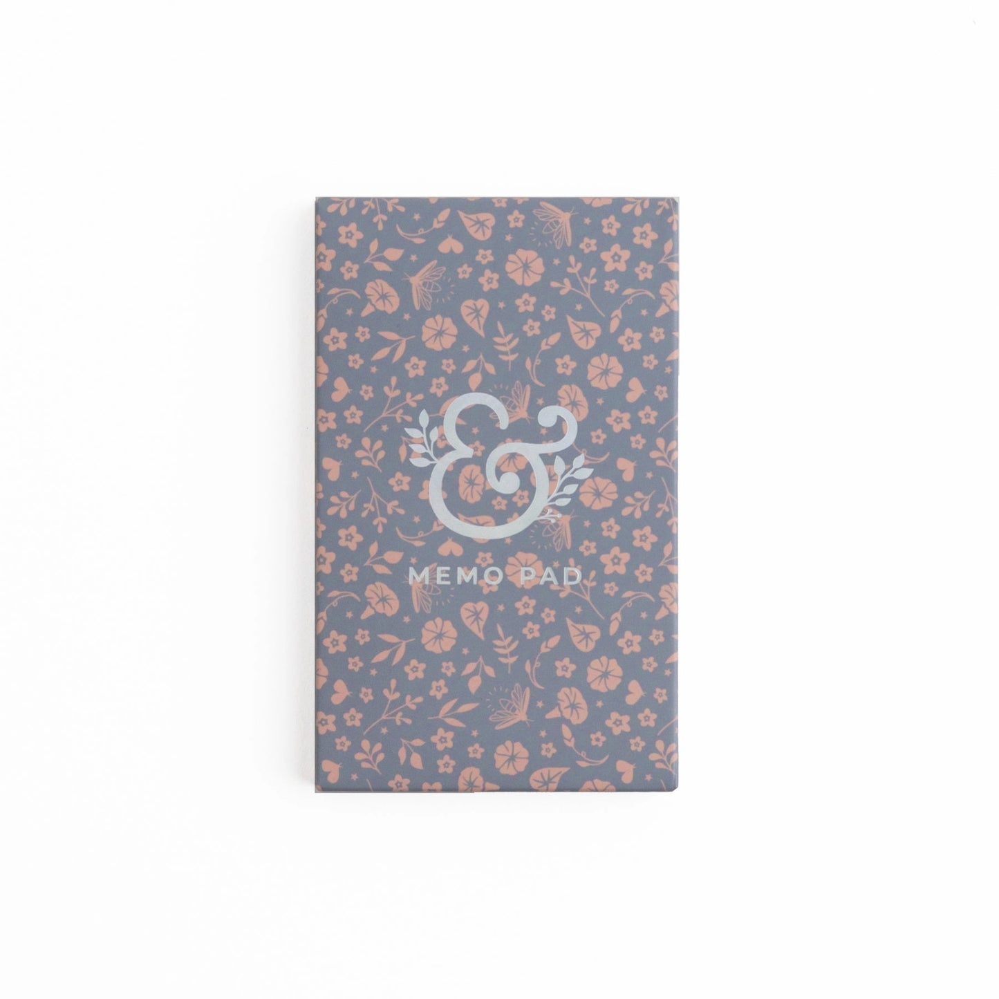 The enclosing box for the Nightblooms Archer and Olive Summer 2025 Memo pad with floral pattern and ampersand design.