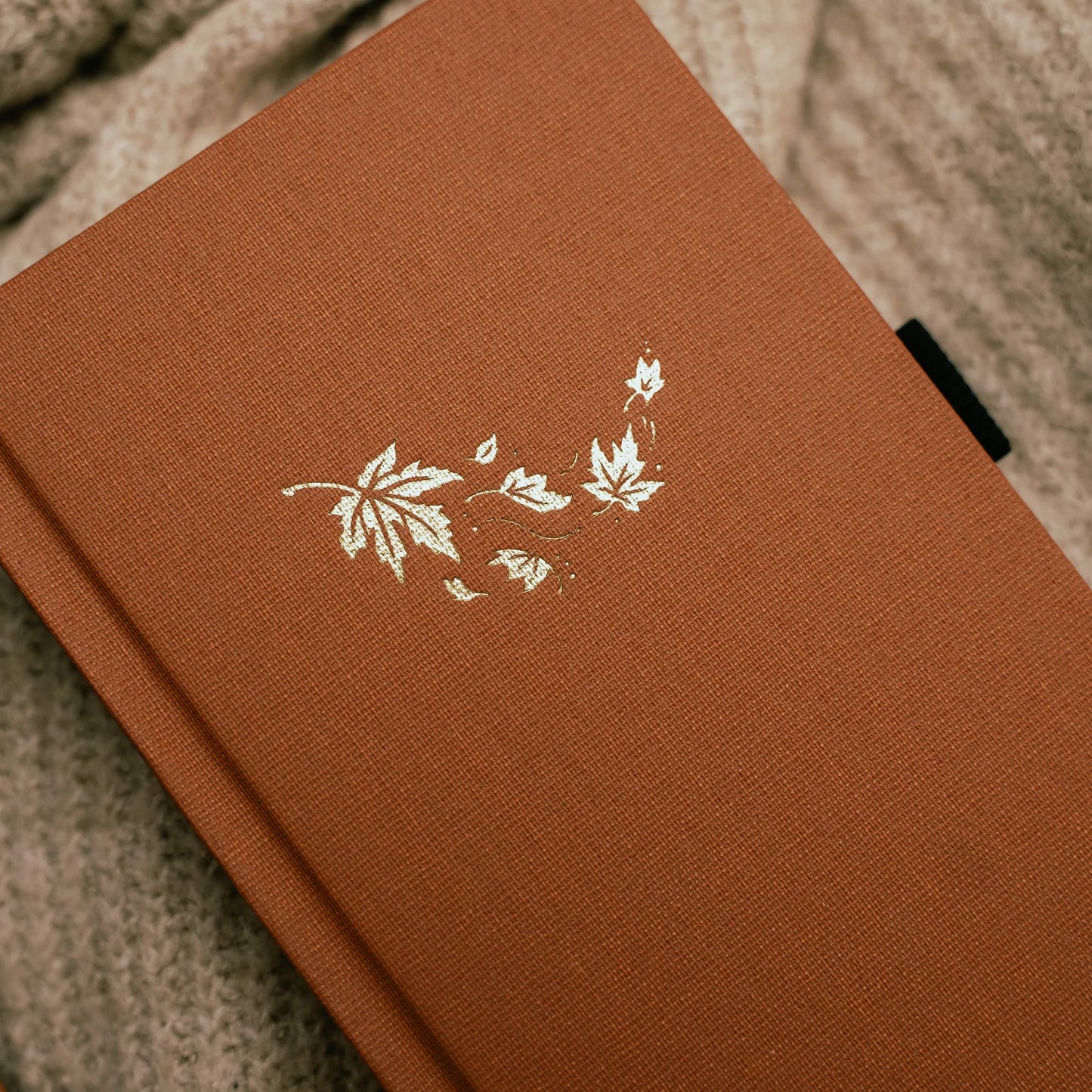 Archer and Olive Swirling Leaves Notebook A5 Size Dot Grid