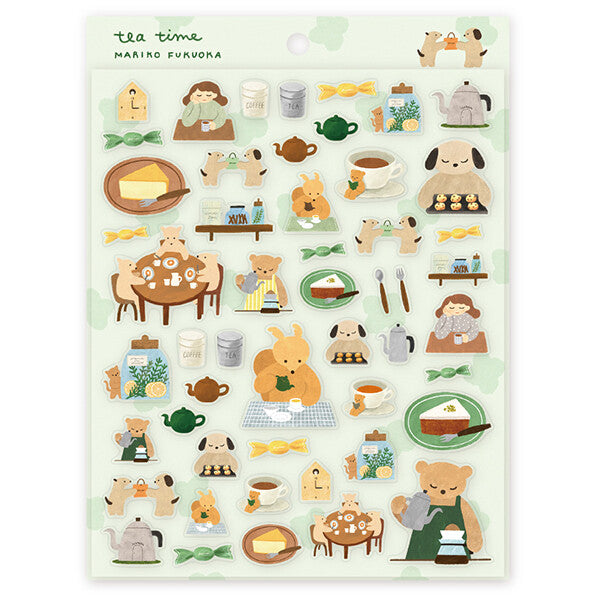 Tea Time Sticker Sheet (Bears)