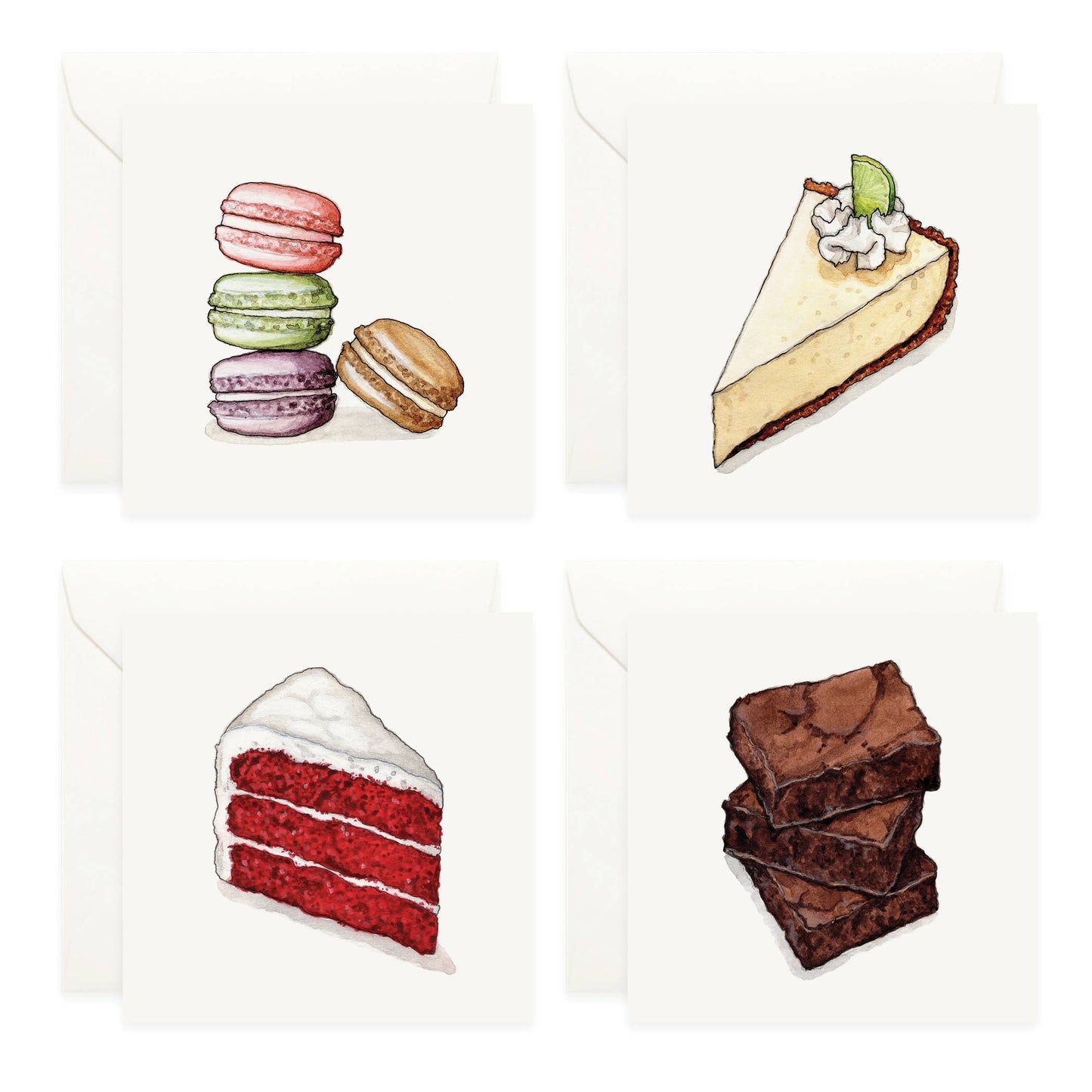 Mini Cards Set / Desserts