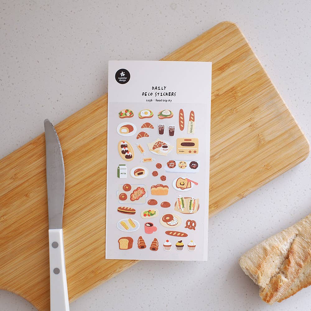 Suatelier-1156 Food Trip #7 Sticker Sheet