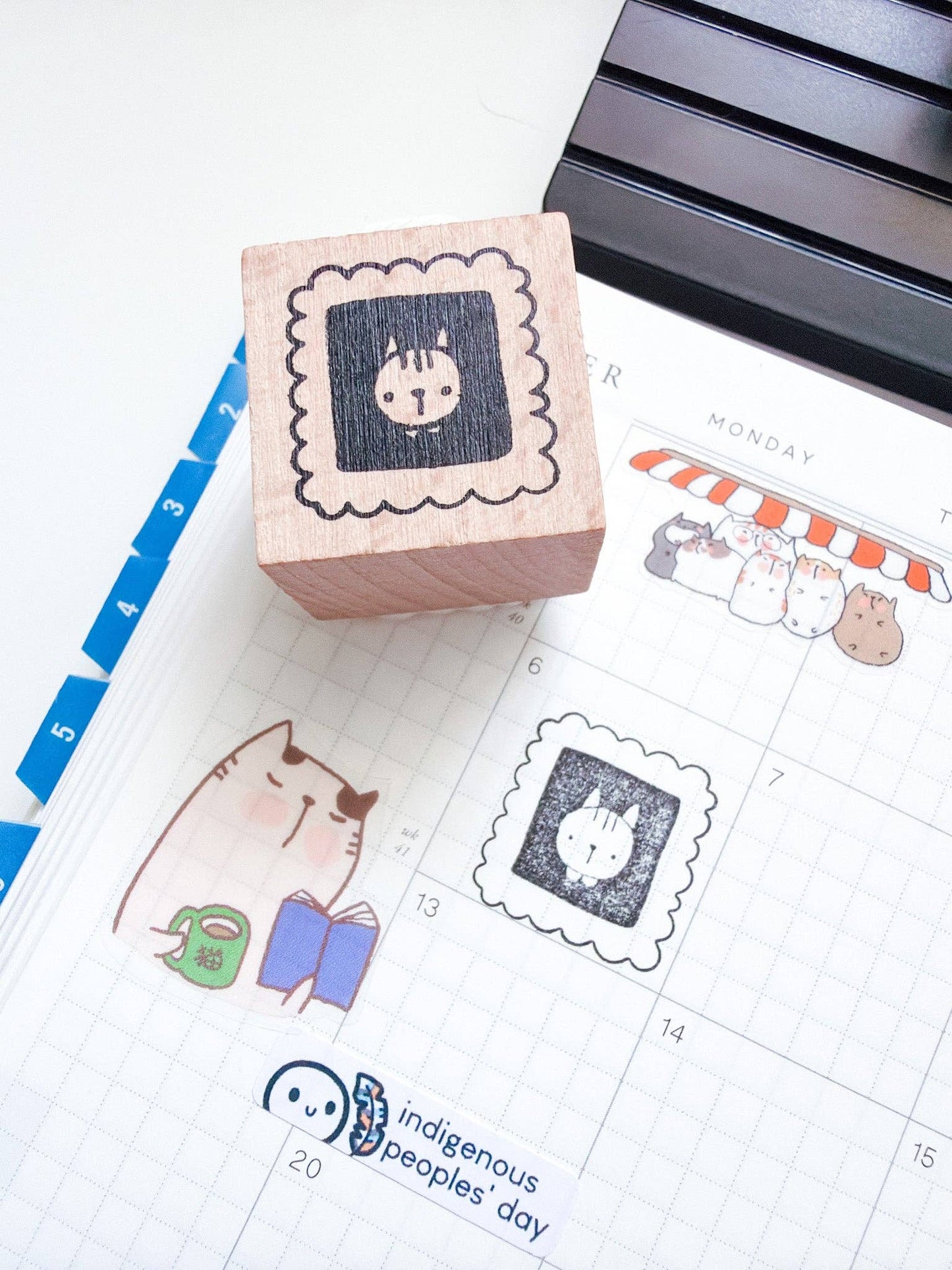 Kuboandlucy x Dana ate Oatmeal | Kubo and Lucy Wooden Rubber Stamp