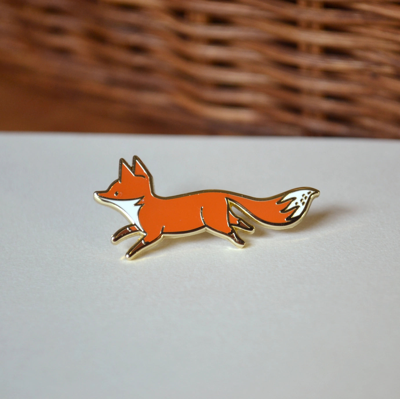 Running Fox Enamel Pin
