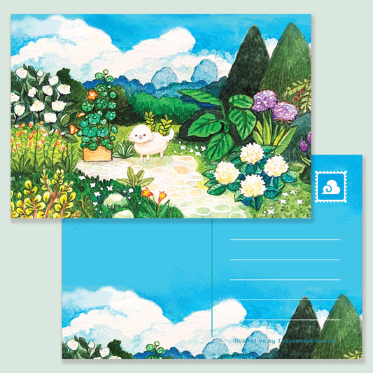 Postcard Secret Garden