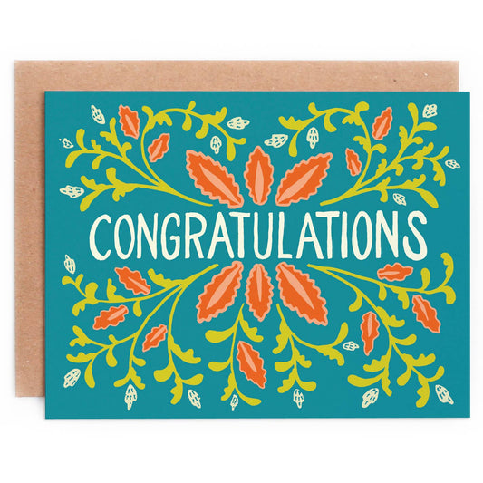 Folk Floral Congratulations