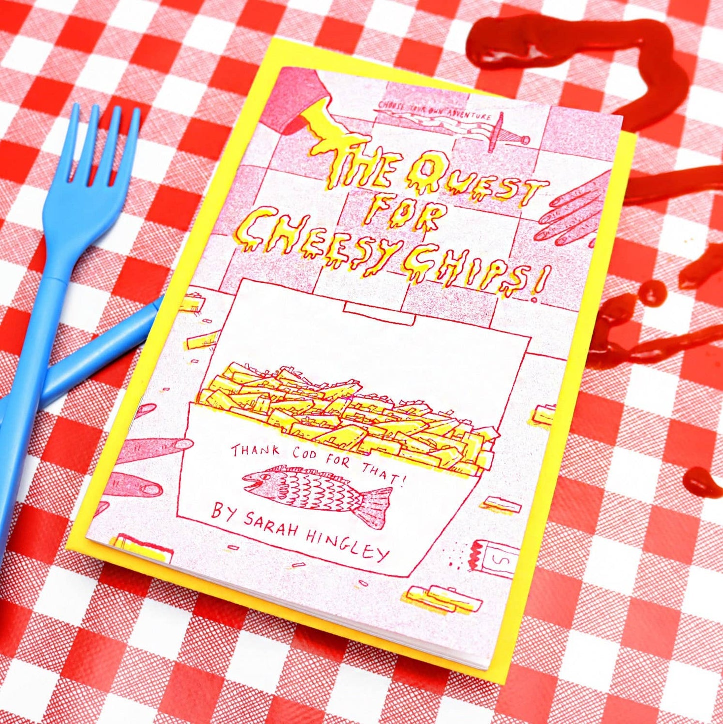 Quest for Cheesy Chips Choose Your Own Adventure Zine A6