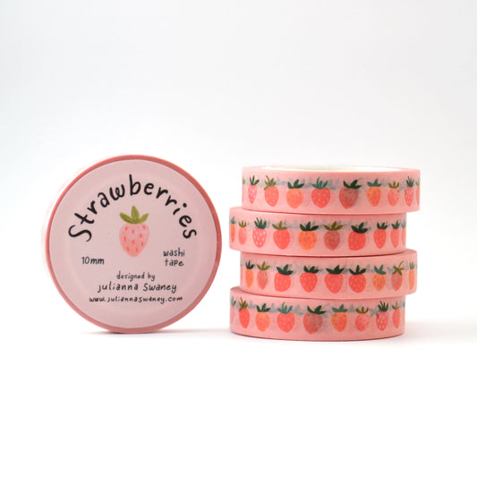 Little Strawberries Washi Tape 10mm