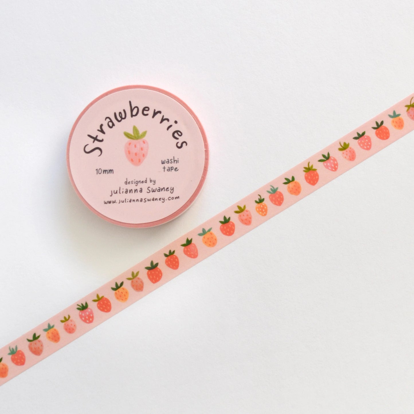 Little Strawberries Washi Tape 10mm