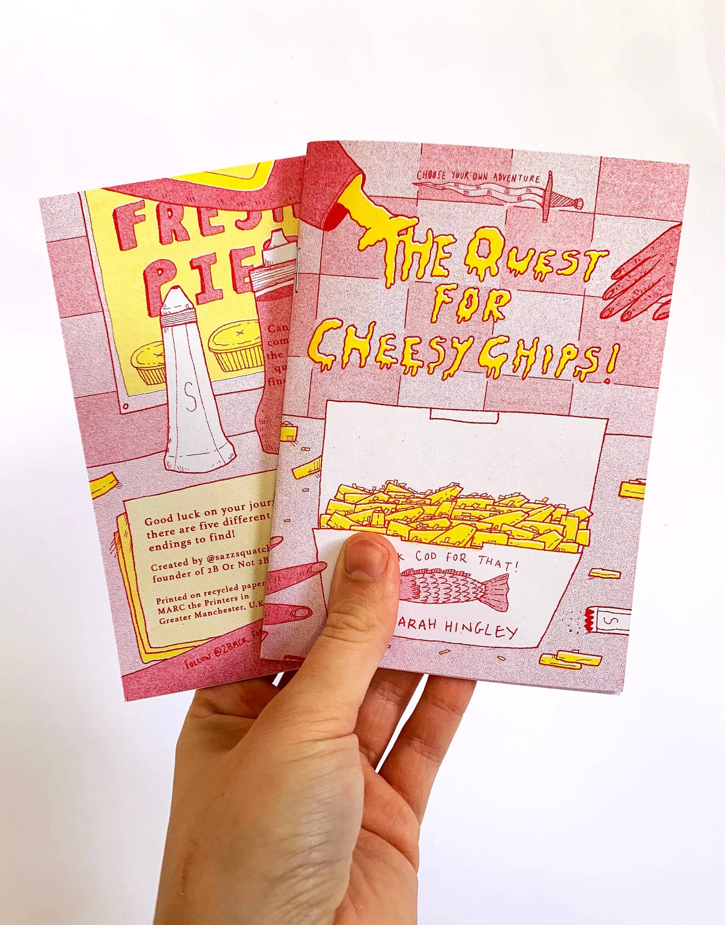Quest for Cheesy Chips Choose Your Own Adventure Zine A6