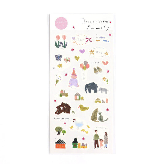Miki Tamura Stickers - Family