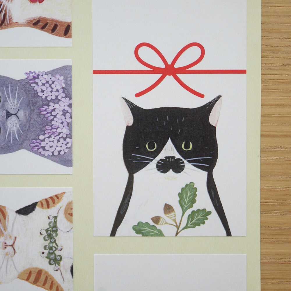 Noshi stickers - Cats in picture books NO.1