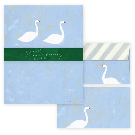 Subikiawa Letter set Swan in February