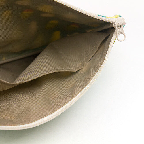 Parakeets Lining Up Flat Pouch